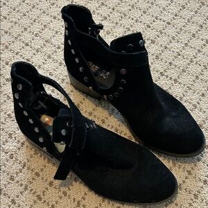 Carlos by Carlos Santana Studded Black Heeled Boots